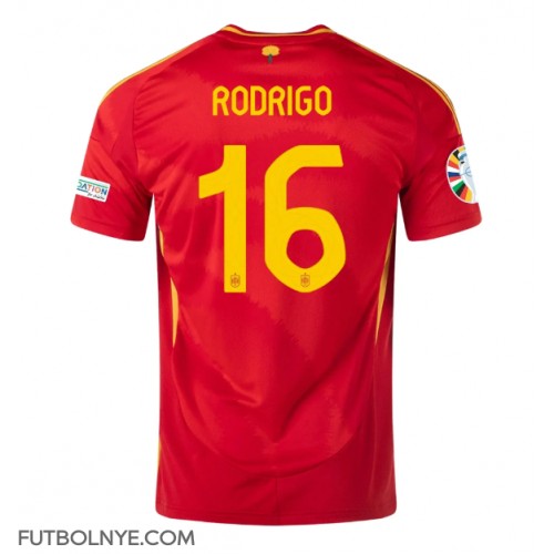 Camiseta España Rodri Hernandez #16 Primera Equipación Eurocopa 2024 manga corta